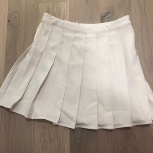 White tennis skirt